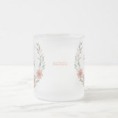 Eid Mubarak | Ramadan Schattigee Waterverf Bloemen Matglas Koffiemok (Center)