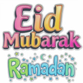 EID Mubarak + Ramadan Sticker (Voorkant)