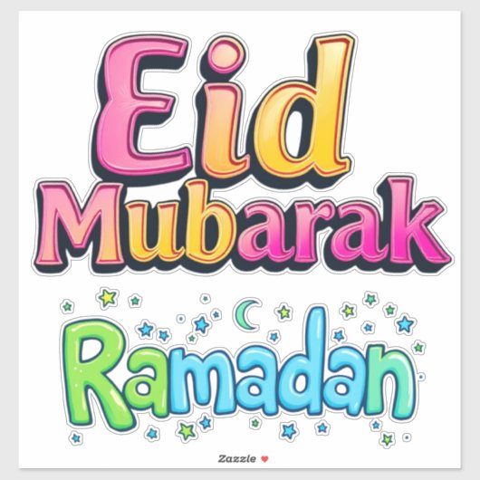 EID Mubarak + Ramadan Sticker (Vel)