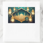 Eid Mubarak Rechthoekige Sticker (Tas)