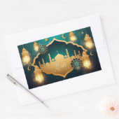 Eid Mubarak Rechthoekige Sticker (Envelop)