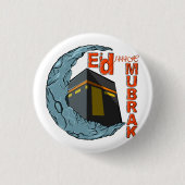 Eid mubarak ronde button 3,2 cm (Voorkant)