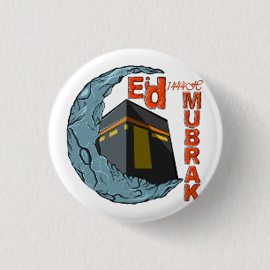 Eid mubarak ronde button 3,2 cm