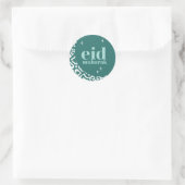 Eid Mubarak Ronde Sticker (Tas)