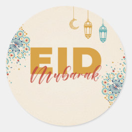 Eid mubarak ronde sticker