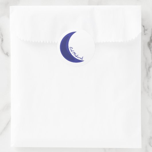 Eid mubarak ronde sticker (Tas)