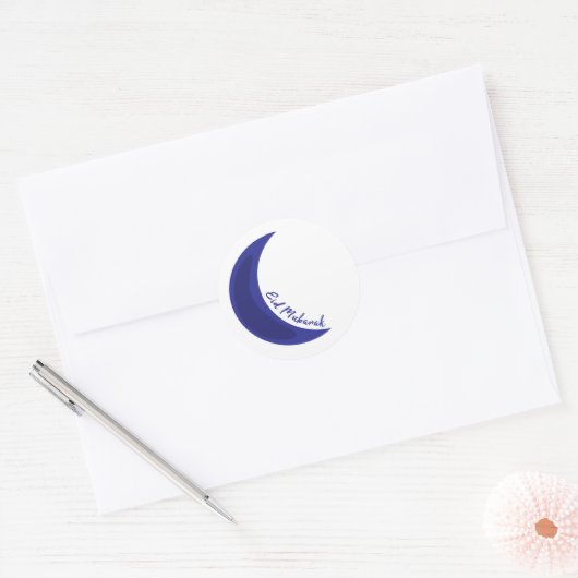 Eid mubarak ronde sticker (Envelop)