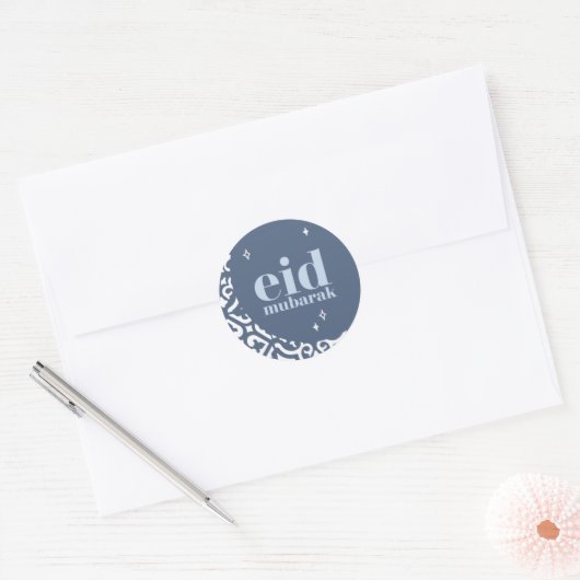 Eid Mubarak Ronde Sticker (Envelop)