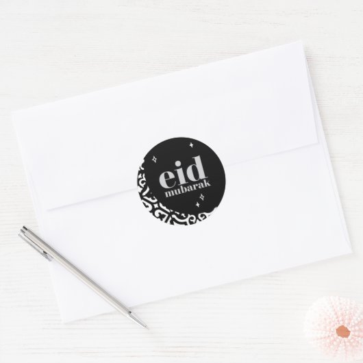 Eid Mubarak Ronde Sticker (Envelop)