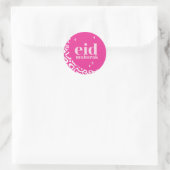 Eid Mubarak Ronde Sticker (Tas)