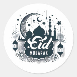 Eid Mubarak Ronde Sticker