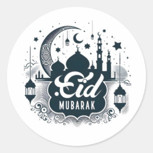 Eid Mubarak Ronde Sticker