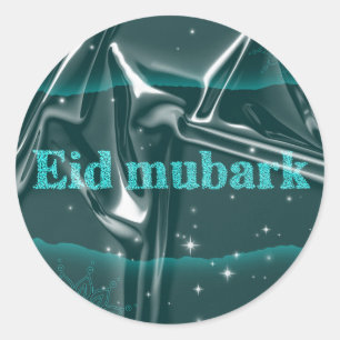 Eid mubarak ronde sticker