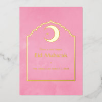 Eid Mubarak Roze en Goud