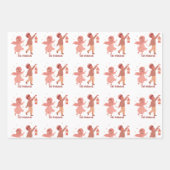 Eid Mubarak Roze Kinderen cadeau Inpakpapier Vel (Voorkant)