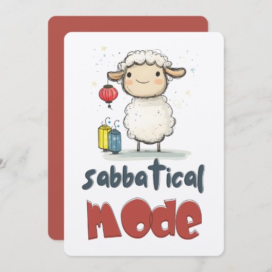Eid Mubarak! Schapen op sabbatical | Volledig verp Kaart (Voorkant / Achterkant)