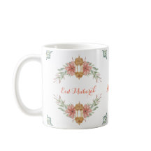 Eid Mubarak Schattige Bloemen Krans Islamitische L