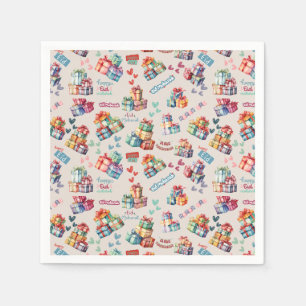 Eid Mubarak servetten – Kleurrijke cadeau dozen