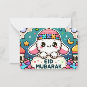 Eid Mubarak Sheep Notitiekaartje