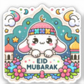 Eid Mubarak Sheep Sticker (Voorkant)