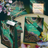 Eid Mubarak sierpatroon Emerald Cadeaulabel