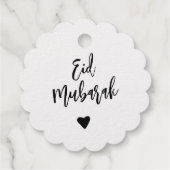 Eid Mubarak Simple Gold Bedankjes Labels (Achterkant)