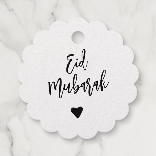 Eid Mubarak Simple Gold Bedankjes Labels (Achterkant)