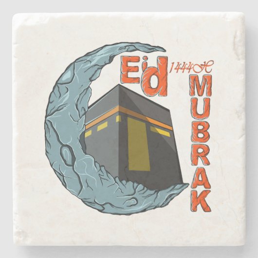 Eid mubarak stenen onderzetter (Voorkant)