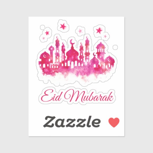 Eid Mubarak Sticker (Vel)