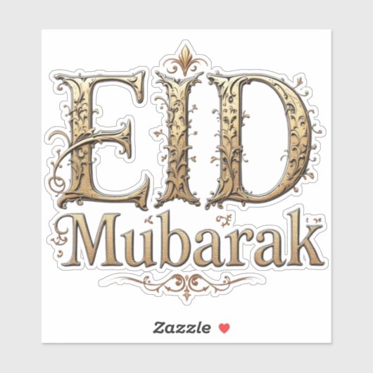 Eid Mubarak Sticker (Vel)
