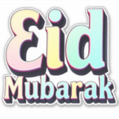EID Mubarak Sticker (Voorkant)