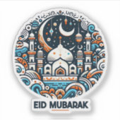 Eid Mubarak Sticker (Voorkant)