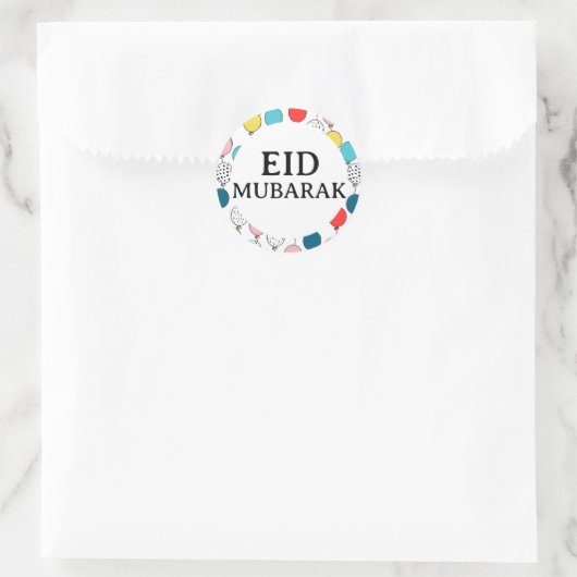 Eid Mubarak sticker Cupcake topper (Tas)