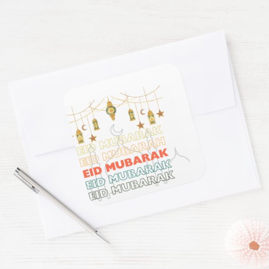Eid mubarak stickers (Envelop)
