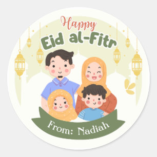 Eid Mubarak Stickers - Suikerfeest gepersonaliseer
