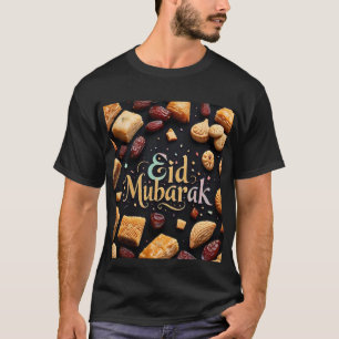 Eid Mubarak Sweet Delights Zwart Mannen Tshirt