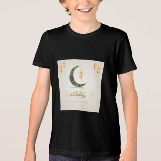 Eid Mubarak Tri-Blend Shirt (Voorkant)