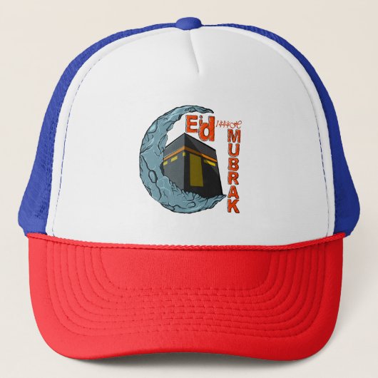 Eid mubarak trucker pet (Voorkant)