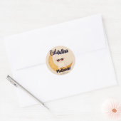 Eid Mubarak-viergift Ronde Sticker (Envelop)