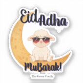 Eid Mubarak Viering Geschenk Sticker (Voorkant)