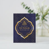 Eid Mubarak viering groet Feestdagenkaart (Staand voorkant)