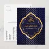 Eid Mubarak viering groet Feestdagenkaart (Voorkant / Achterkant)