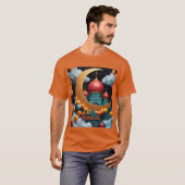 Eid Mubarak viering met ballonnen Mannen Tshirt (Voorkant volledig)
