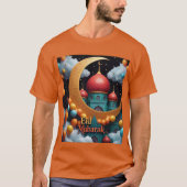 Eid Mubarak viering met ballonnen Mannen Tshirt (Voorkant)