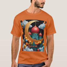 Eid Mubarak viering met ballonnen Mannen Tshirt