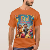 Eid Mubarak viering met Mannen t-shirts (Voorkant)