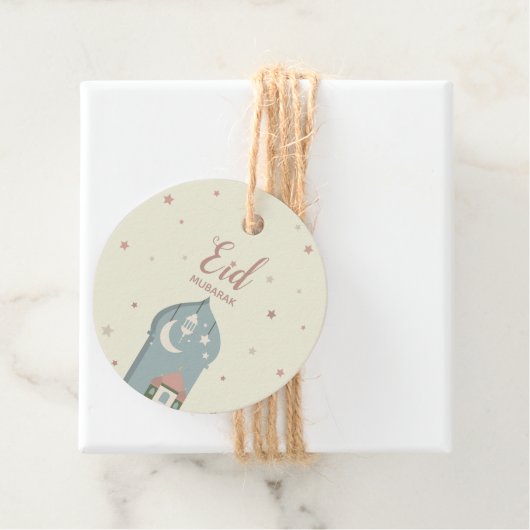 Eid mubarak voor eid fitr cadeau label (In situ)