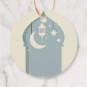Eid mubarak voor eid fitr cadeau label (Achterkant)