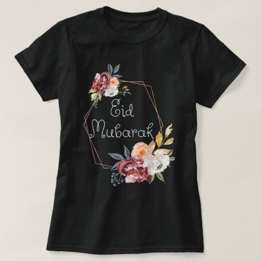 Eid Mubarak voor islamitische Amerikaanse Mannen E T-shirt (Design voorkant)