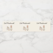 Eid Mubarak Waterfleslabels Waterfles Etiket (Enkel label)